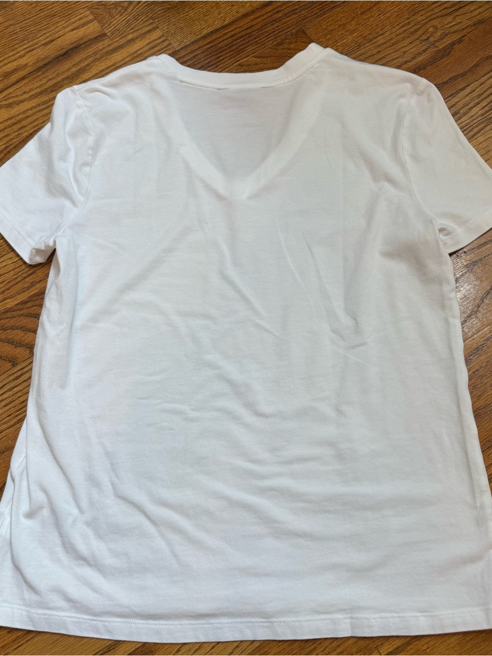 Brooks Brothers White V-Neck Short Sleeve Tee - Picture 3 of 3